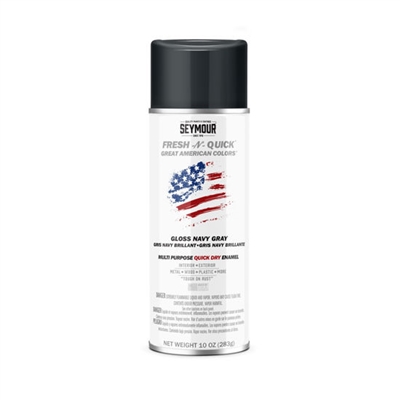 Seymour Fresh-N-Quick Multi-Purpose Spray Paint Gloss Navy Gray (10 oz) SP-BR Case of 6
