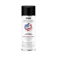 Seymour Fresh-N-Quick Multi-Purpose Spray Paint Flat Black (10 oz) SP-GBLU Case of 6