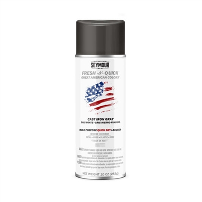 Seymour Fresh-N-Quick Multi-Purpose Spray Paint Cast Iron Gray (10 oz) SP-GPD Case of 6