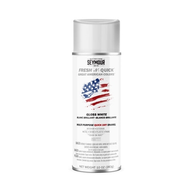 Seymour Fresh-N-Quick Multi-Purpose Spray Paint Gloss White (10 oz) SP-GW Case of 6