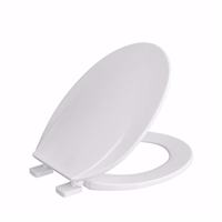 Jones Stephens Utility Grade - Light Duty Plastic Seat, White, Round Closed Front with Cover U100500