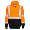 Portwest Two-Tone Hooded Sweatshirt Orange/Black UB324OBR