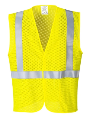 Portwest ARC Rated Flame Resistant Mesh Vest Yellow UMV21