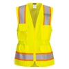 Portwest Women's Hi-Vis Contrast Tape Vest Yellow US392