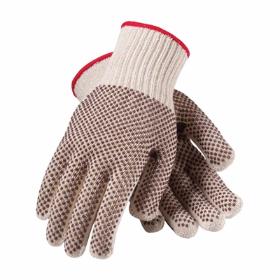 Brahma PVC Coated Natural White String Knit Gloves WA8388A Case of 12