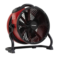 XPower X-39AR-Red Professional Sealed Motor Axial Fan (1/4 HP) Red
